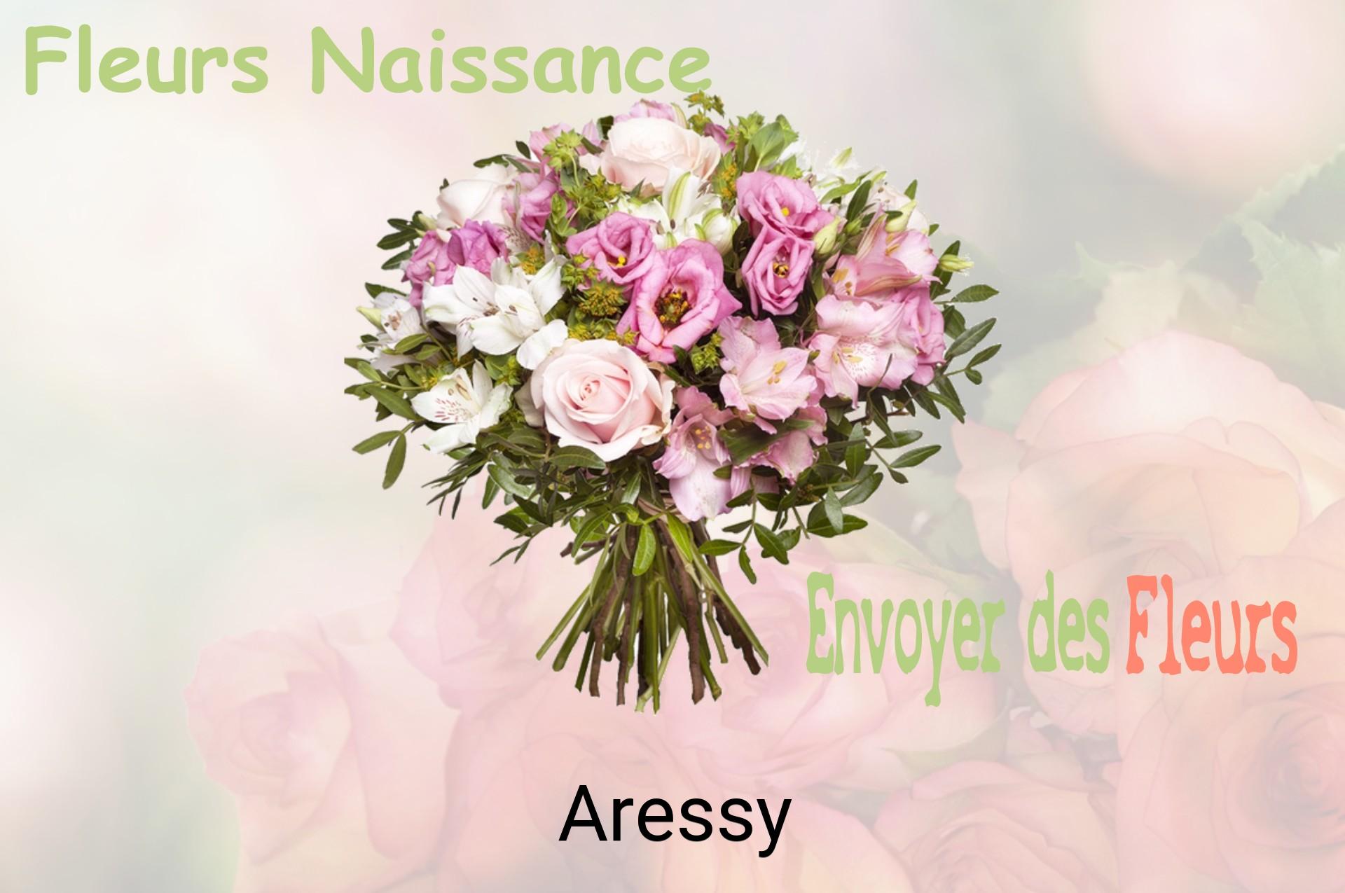 Bouquet de fleurs de naissance livré à Aressy